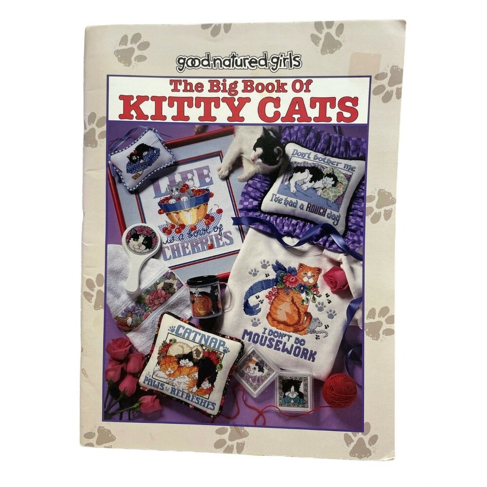 Big Book of Kitty Cats Cross Stitch Pattern Chart Good Natured Girls Book